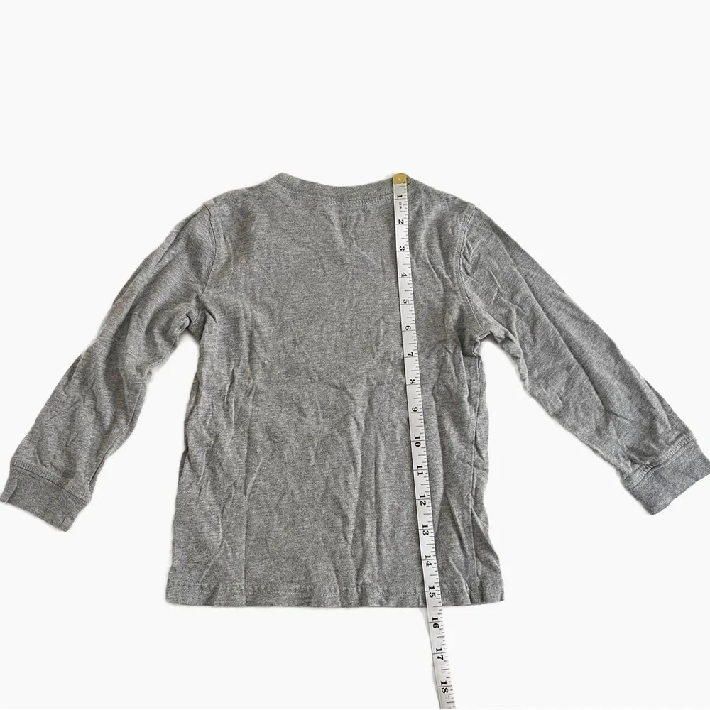 CARTER’S Boy’s Gray Graphic Long Sleeve Tee - 3T